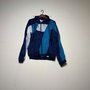 VTG Volley Sport Men L Windbreaker 90s Nylon Lined Coat Jacket Outerwear Gymwear